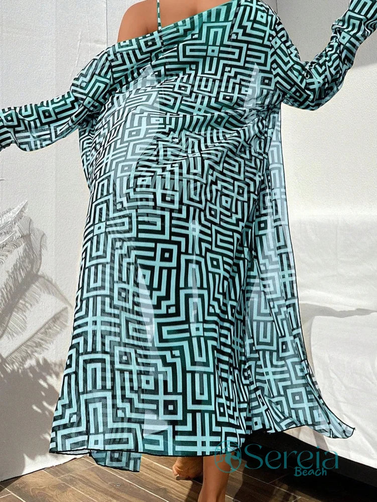 Conjunto de Biquíni Estampado com Amarração Frontal Conjunto de Biquíni Estampado com Amarração Frontal