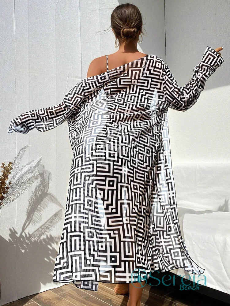 Conjunto de Biquíni Estampado com Amarração Frontal Conjunto de Biquíni Estampado com Amarração Frontal