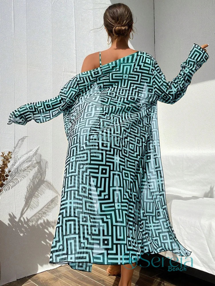Conjunto de Biquíni Estampado com Amarração Frontal Conjunto de Biquíni Estampado com Amarração Frontal