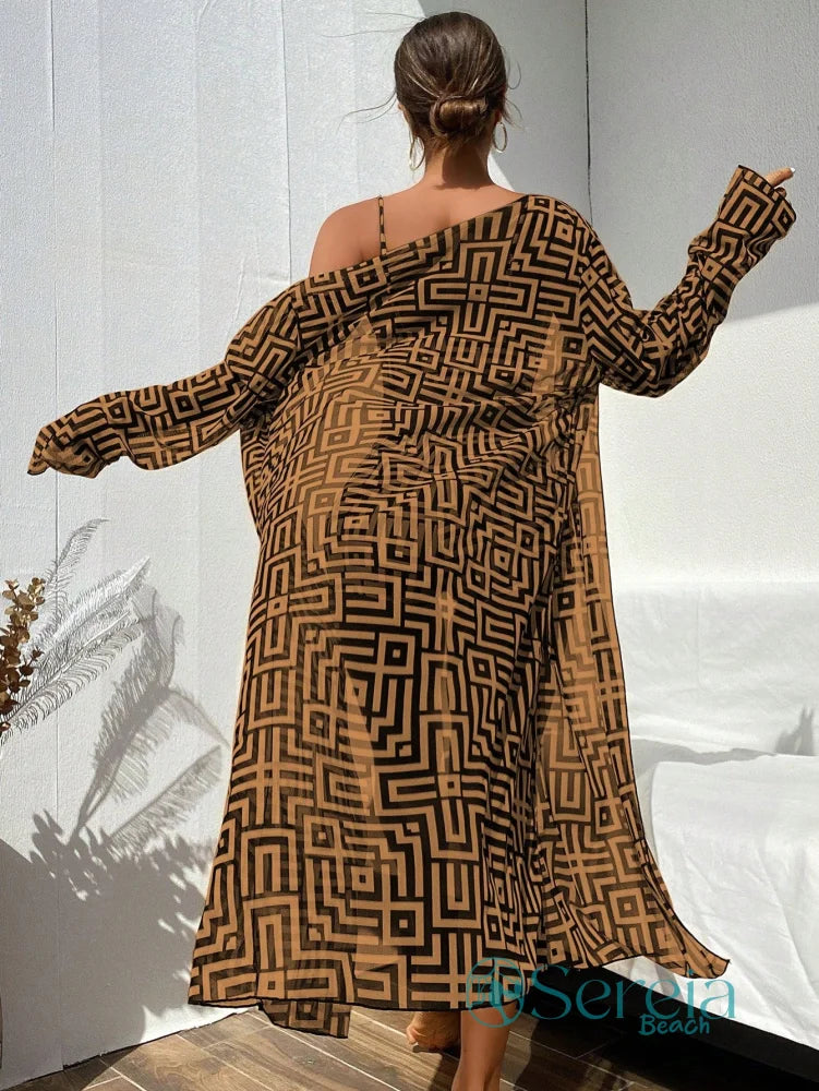 Conjunto de Biquíni Estampado com Amarração Frontal Conjunto de Biquíni Estampado com Amarração Frontal