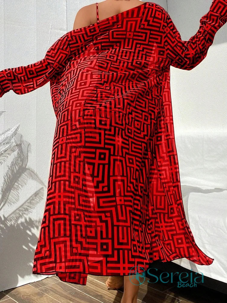 Conjunto de Biquíni Estampado com Amarração Frontal Conjunto de Biquíni Estampado com Amarração Frontal