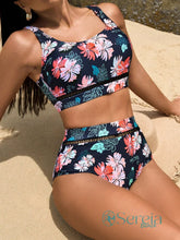 Biquíni Top Faixa com Estampa Floral e Cintura Alta P Biquíni Top Faixa com Estampa Floral e Cintura Alta