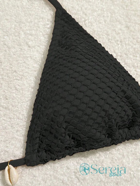 Conjunto de Biquíni Crochê com Saia e Detalhes Naturais Conjunto de Biquíni Crochê com Saia e Detalhes Naturais