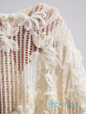 Saída de Praia Calça Rendada com Transparência Elegante Saída de Praia Calça Rendada com Transparência Elegante